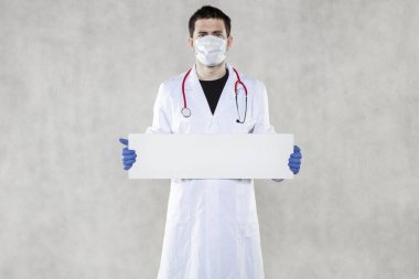 doktor bilgi için veya bilgi için panoları tutar, uyarı kavramı