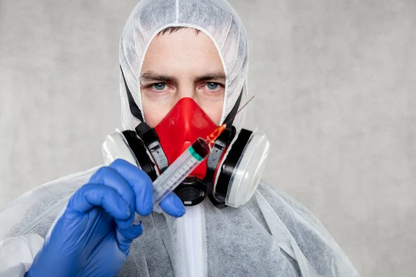 Virologist Ready Testing Vaccines — Stock Photo, Image