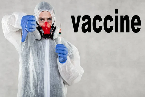 Virologiste Prêt Pour Les Tests Les Vaccins — Photo