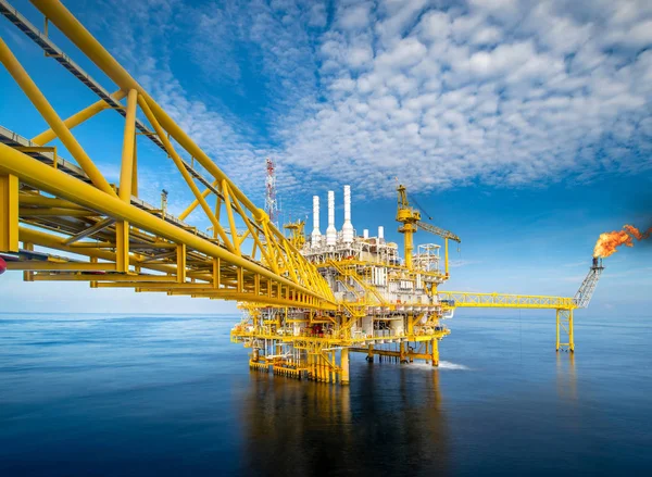 Offshore Olieplatform Rig — Stockfoto