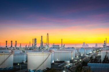 Petrol ve gaz endüstrisi - rafineri bölgesi