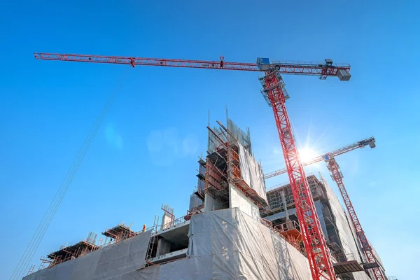 Worker Working Building Structure — Stock Photo, Image