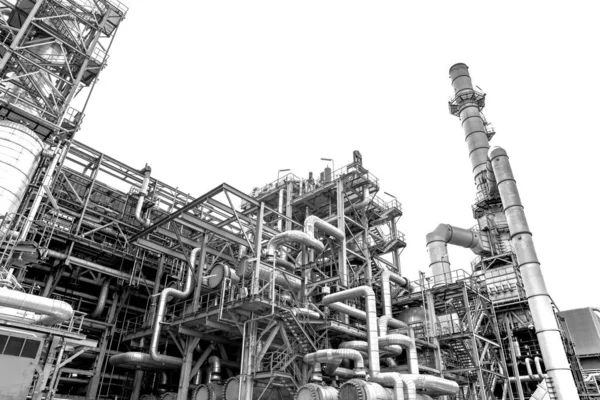 Refinery Plant White Background — Stock Photo, Image