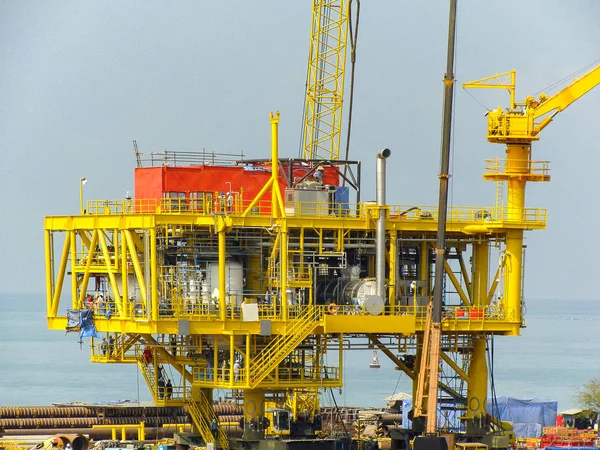 Plataforma Equipamento Durante Construção — Fotografia de Stock