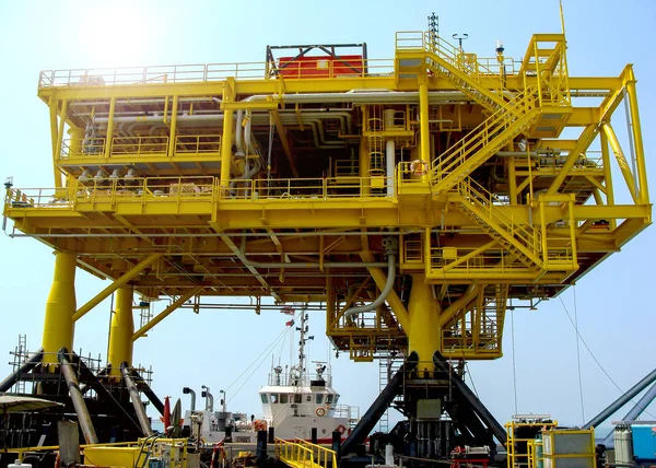 Rig Platform Tijdens Bouw — Stockfoto