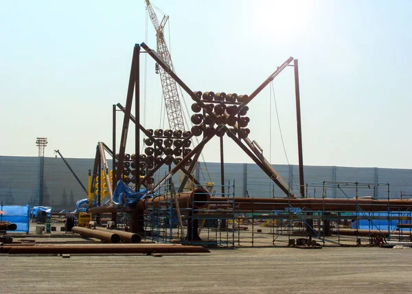 Plataforma Equipamento Durante Construção — Fotografia de Stock