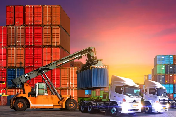Transporte Container Carga Negócio — Fotografia de Stock