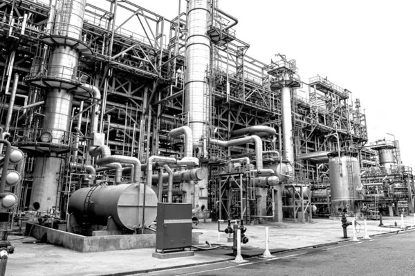 Refinery plant on white background