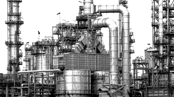 Refinery Plant White Background — ストック写真