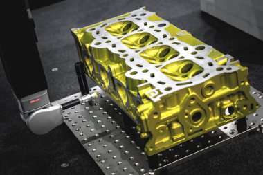 Otomotiv parçaları için Koordinat Ölçüm Makinesi tarafından sondaj, CNC makinesinin alüminyum bölümlerinin imalat denetimi