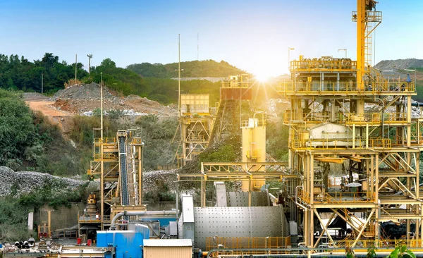 Usina Processamento Minério Ouro Área Mineração — Fotografia de Stock