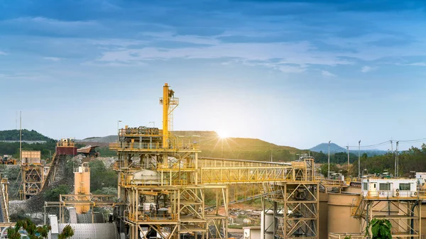 Impianto Lavorazione Del Minerale Oro Nell Area Mineraria — Foto Stock