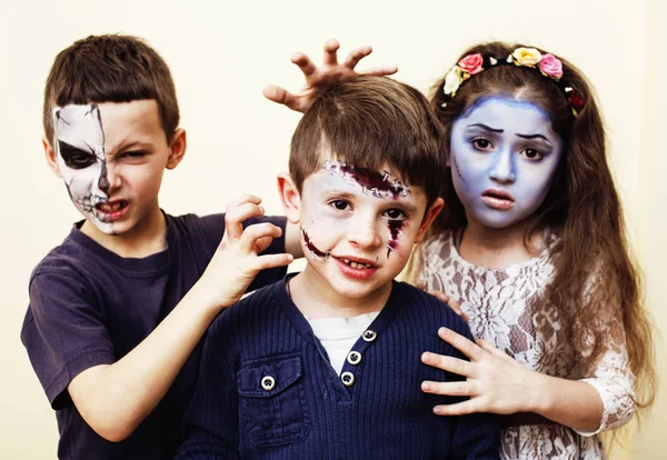 zombie apocalypse kids with facepaint