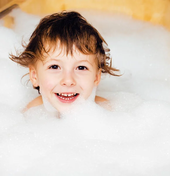 Little cute boy in bathroom Stock Photo by ©iordani 50021269