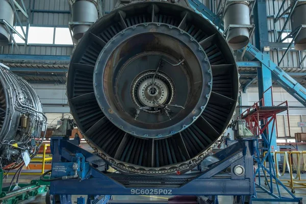 Motor de la central eléctrica de turbina de gas . — Foto de Stock