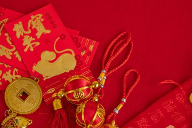 2020 altın bir fareyle Çin 'in yeni yılı.