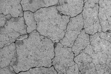 Soyut çimento arka planı. Çatlak beton dokusu yakın plan..