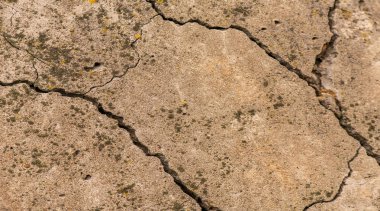 Çatlak beton dokusu yakın çekim. Soyut çimento arkaplanı