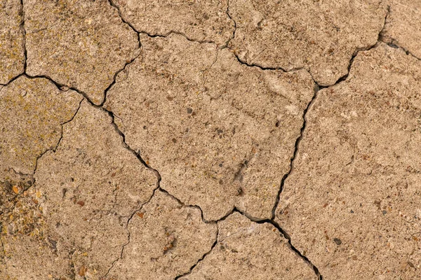 Gammal Betongcement Med Sprickor Och Naturlig Förstörelse Från Tid Och — Stockfoto