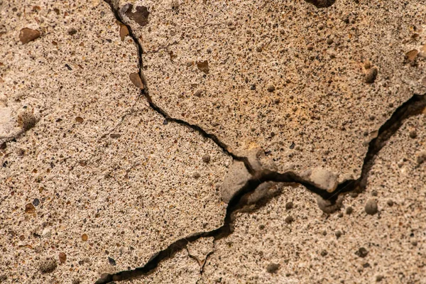 Old Concrete Cement Cracks Natural Destruction Time Weather Conditions — Stock Photo, Image