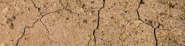 Ciment Vechi Din Beton Fisuri Distrugere Naturală Din Timp Condiții — Fotografie, imagine de stoc