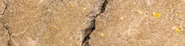 Cimento Concreto Velho Com Rachaduras Destruição Natural Tempo Condições Meteorológicas — Fotografia de Stock