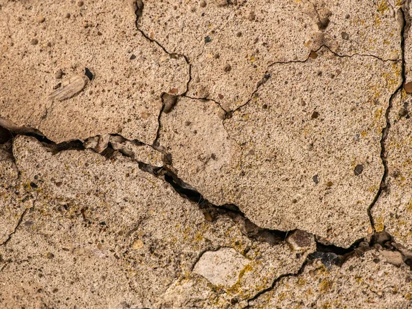 Old Concrete Cement Cracks Natural Destruction Time Weather Conditions — Stock Photo, Image