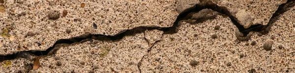 Old Concrete Cement Cracks Natural Destruction Time Weather Conditions — Stock Photo, Image