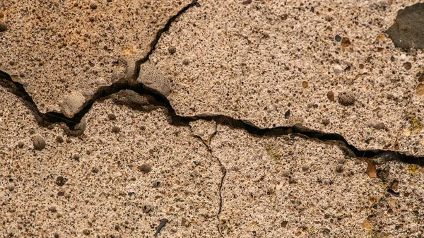 Old Concrete Cement Cracks Natural Destruction Time Weather Conditions — Stock Photo, Image