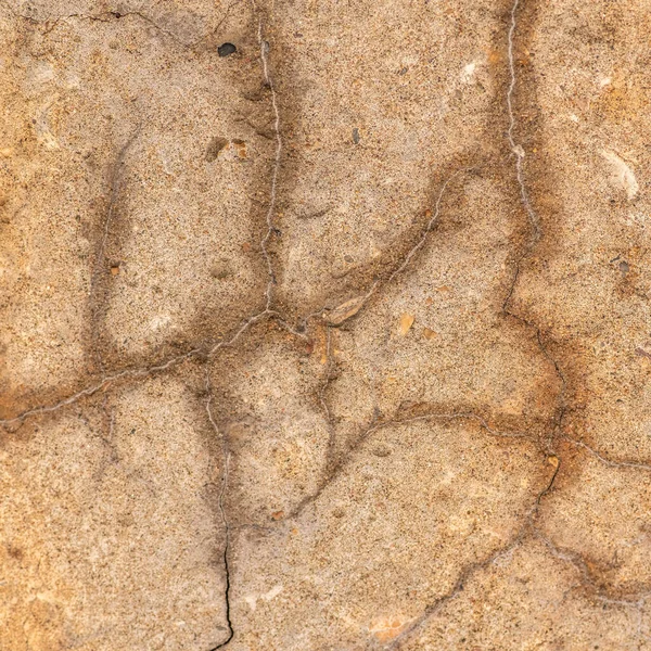 Gammal Betongcement Med Sprickor Och Naturlig Förstörelse Från Tid Och — Stockfoto