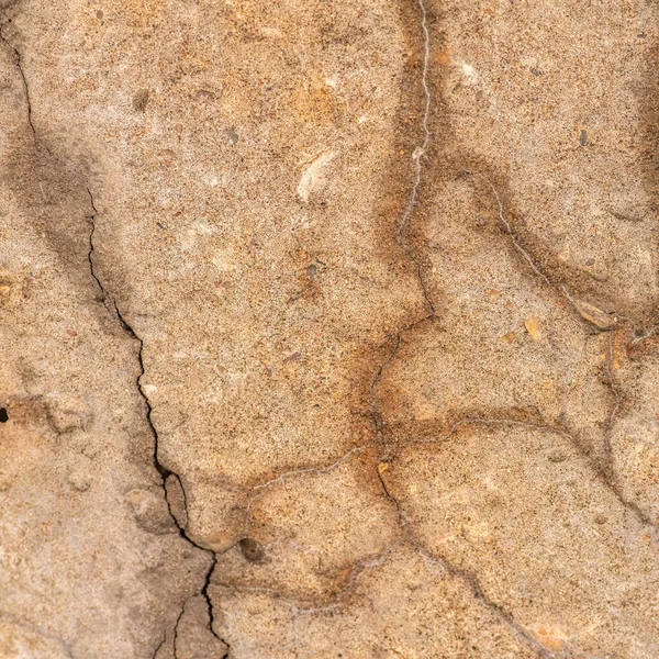 Gammal Betongcement Med Sprickor Och Naturlig Förstörelse Från Tid Och — Stockfoto