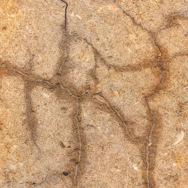 Stary Betonowy Cement Pęknięciami Naturalnym Zniszczeniem Czasów Warunków Atmosferycznych — Zdjęcie stockowe