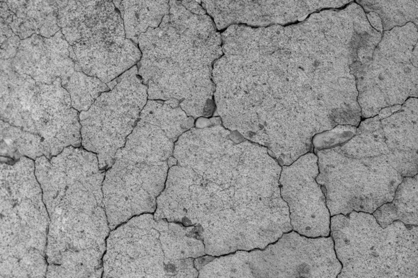 Cimento Concreto Velho Alta Resolução Com Rachaduras Destruição Natural Tempo — Fotografia de Stock