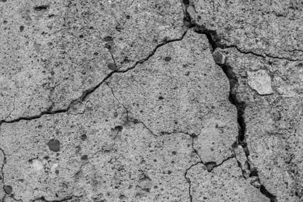 High Resolution Old Concrete Cement Cracks Natural Destruction Time Weather — Stock Photo, Image