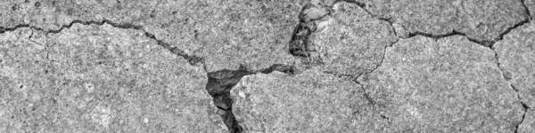 High Resolution Old Concrete Cement Cracks Natural Destruction Time Weather — Stock Photo, Image