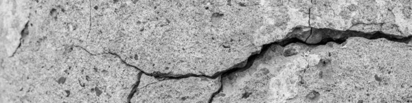 High Resolution Old Concrete Cement Cracks Natural Destruction Time Weather — Stock Photo, Image