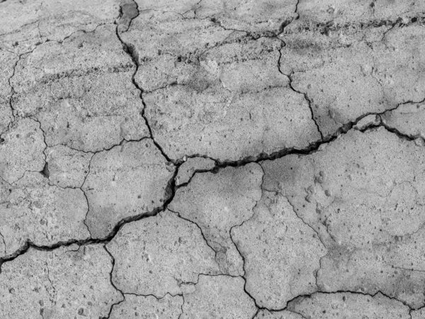 High Resolution Old Concrete Cement Cracks Natural Destruction Time Weather — Stock Photo, Image