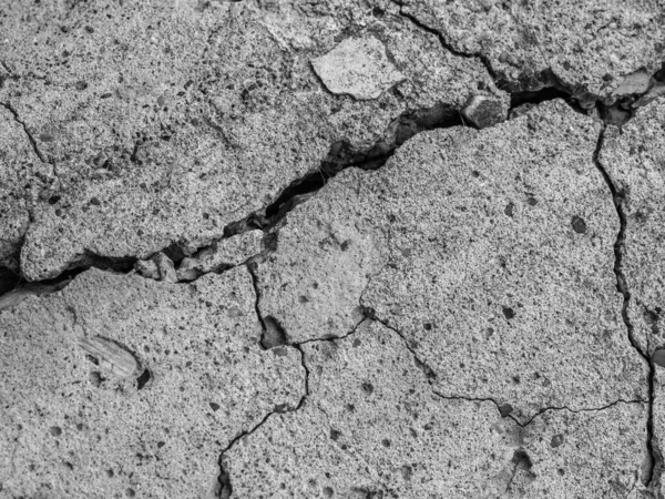 Cimento Concreto Velho Alta Resolução Com Rachaduras Destruição Natural Tempo — Fotografia de Stock