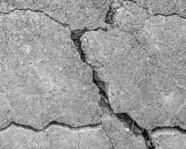 High Resolution Old Concrete Cement Cracks Natural Destruction Time Weather — Stock Photo, Image