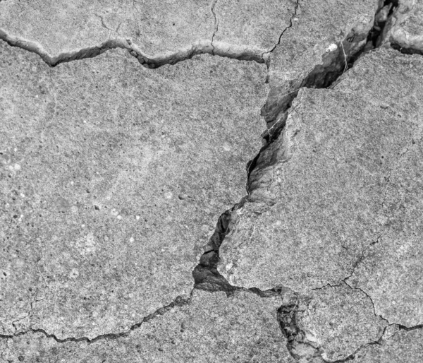 High Resolution Old Concrete Cement Cracks Natural Destruction Time Weather — Stock Photo, Image