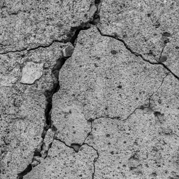 High Resolution Old Concrete Cement Cracks Natural Destruction Time Weather — Stock Photo, Image