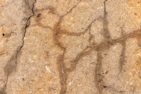 Een Hoge Resolutie Oud Beton Cement Met Scheuren Natuurlijke Vernietiging — Stockfoto