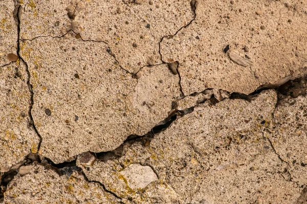 Högupplöst Gammal Betongcement Med Sprickor Och Naturlig Förstörelse Från Tid — Stockfoto