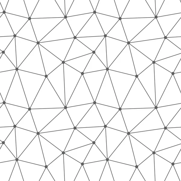 Modèle de points et lignes connectés sans couture — Image vectorielle