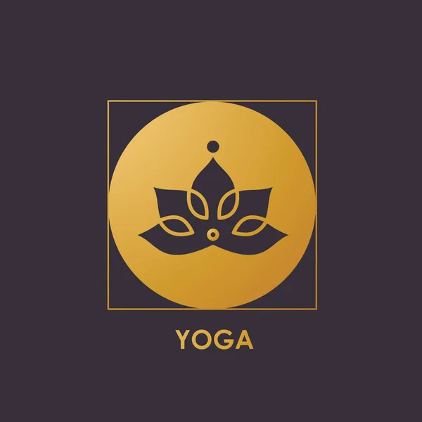 Lotus d'or symbole — Image vectorielle