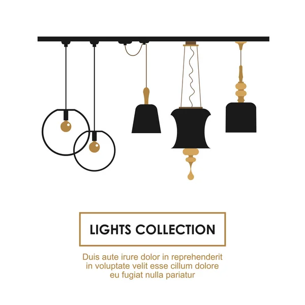 Lights Collection symbols set — Stock Vector