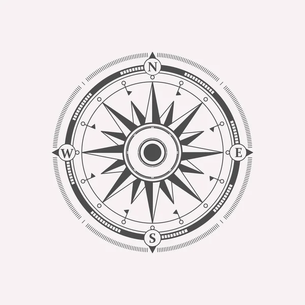 Compass Wind Rose Design Element Vintage Navigator Icon — Stock Photo, Image