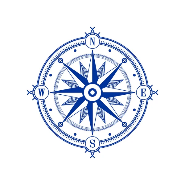 Compass Wind Rose Vintage Navigator Icon — Stock Photo, Image