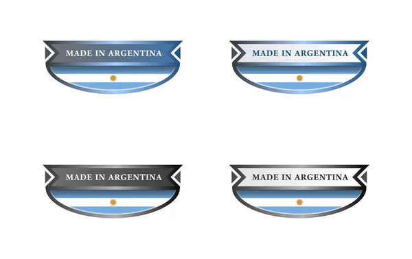 Feito Logotipo Argentina — Fotografia de Stock