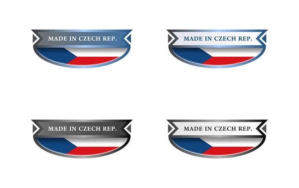 チェコ共和国製 のロゴ — ストック写真